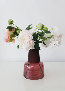 Artificial Peony Flower in Soft Pastel Pink - 30" Tall