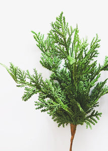 Artificial Natural Touch Cedar Pine Pick - 10" Tall