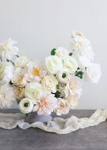 Load image into Gallery viewer, Blush Peach Dahlia Silk Flower - 19&quot;
