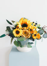 Load image into Gallery viewer, Silk Flowers Sunflower in Yellow Orange
