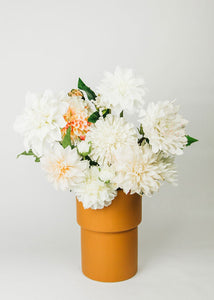 Cafe au Lait Dahlia Flower in Ivory - 19.5"