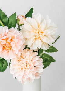 Blush Garden Dahlia Silk Flower
