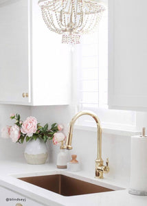 Faux Peony Flower in Light Pink