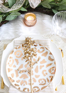 Rose Gold Mercury Glass Candle Holder - 2" Tall x 2.75" Wide
