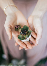 Load image into Gallery viewer, Artificial Wild Raspberry Berries in Plum 27&quot;
