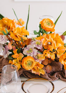 Artificial Bougainvillea in Orange Pink 34"