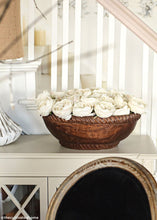 Load image into Gallery viewer, Silk English Cabbage Rose in Eggshell Cream - 25" Tall
