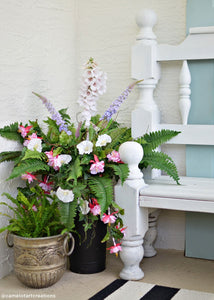 Artificial Boston Fern Bush - 23" Tall