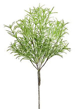 Load image into Gallery viewer, Mini Frosted Fake Greens Rosemary Herb Bush - 16"
