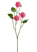 Load image into Gallery viewer, Snowball Artificial Flowers in Hot Pink
