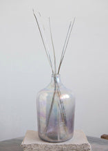 Load image into Gallery viewer, Glass Floral Bud Vase in Iridescent Opal - 11&quot; Tall
