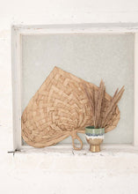 Load image into Gallery viewer, Heart-Shaped Woven Palm Fan Wall Hanging Decoration
