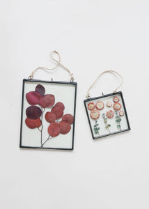 Hanging Pressed Glass Floating Frame - 10.5" Tall x 8" Wide