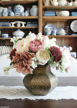 Load image into Gallery viewer, Silk English Cabbage Rose in Eggshell Cream - 25" Tall
