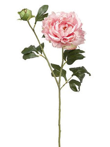 Artificial Peony Flower in Light Pink - 30" Tall