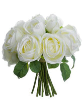 Load image into Gallery viewer, Silk Rose Wedding Bouquet in White
