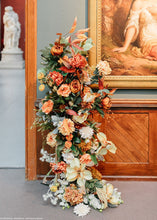 Load image into Gallery viewer, Large Orange Hydrangea Fake Flower - 10" Bloom 27" Tall
