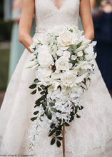 Load image into Gallery viewer, Real Touch Rose in White - 22" Tall
