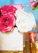 Load image into Gallery viewer, Cream White Rose Silk Bouquet
