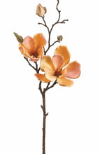 Load image into Gallery viewer, Peach Silk Flower Magnolia Branch - 19"
