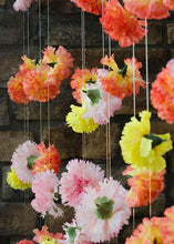 Load image into Gallery viewer, CASE OF 100 Orange Yellow Carnation Bulk Silk Flower Picks - 5&quot; Tall
