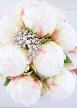 Load image into Gallery viewer, Artificial Flower Peony Bud in Cream - 18&quot; Tall
