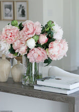 Load image into Gallery viewer, Artificial Flower Peony Bud in Cream - 18&quot; Tall
