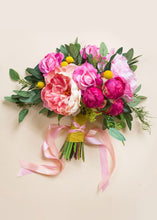 Load image into Gallery viewer, Artificial Flower Peony Bud in Fuchsia - 18&quot; Tall
