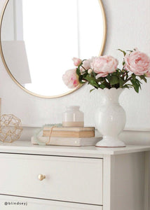 Faux Peony Flower in Light Pink