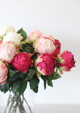 Load image into Gallery viewer, Artificial Flower Peony Bud in Fuchsia - 18&quot; Tall
