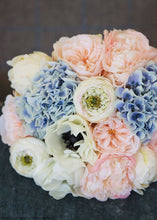 Load image into Gallery viewer, Large Blush Pink Ranunculus Flower - 37&quot;
