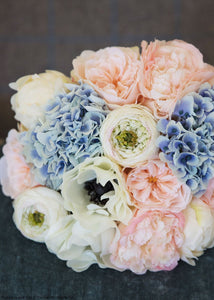 Large Blush Pink Ranunculus Flower - 37"