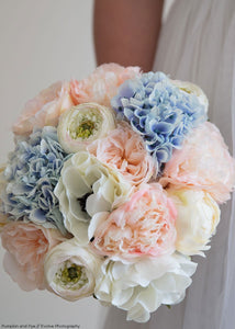Large Blush Pink Ranunculus Flower - 37"