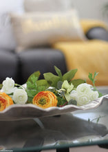 Load image into Gallery viewer, Mini White Cream Silk Ranunculus Bush - 10"
