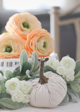 Load image into Gallery viewer, Mini White Cream Silk Ranunculus Bush - 10"
