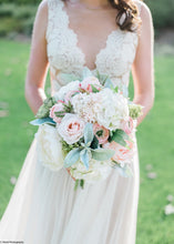 Load image into Gallery viewer, Silk Ranunculus in Pink Cream - 13"

