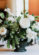 Load image into Gallery viewer, English Cabbage Artificial Rose Stem in White - 20.5&quot; Tall
