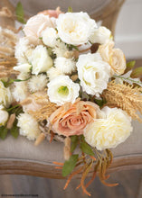 Load image into Gallery viewer, Open Silk Rose in Cream White - 23&quot; Tall

