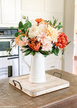 Load image into Gallery viewer, Blush Peach Dahlia Silk Flower - 19&quot;
