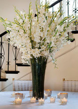 Load image into Gallery viewer, Artificial Dendrobium Orchid in Cream White 30&quot;
