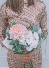 Load image into Gallery viewer, Blush Garden Dahlia Silk Flower
