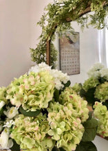 Load image into Gallery viewer, Silk Flowers Hydrangea Bush in Green Cream
