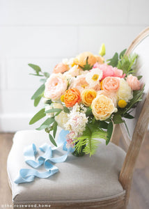Faux Poppy Flowers in White