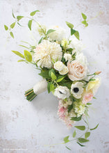 Load image into Gallery viewer, Real Touch White Anemone Flower with Black Center - 14"
