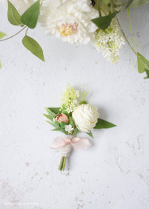 Cream Mini Ranunculus Fake Flowers - 16.5"